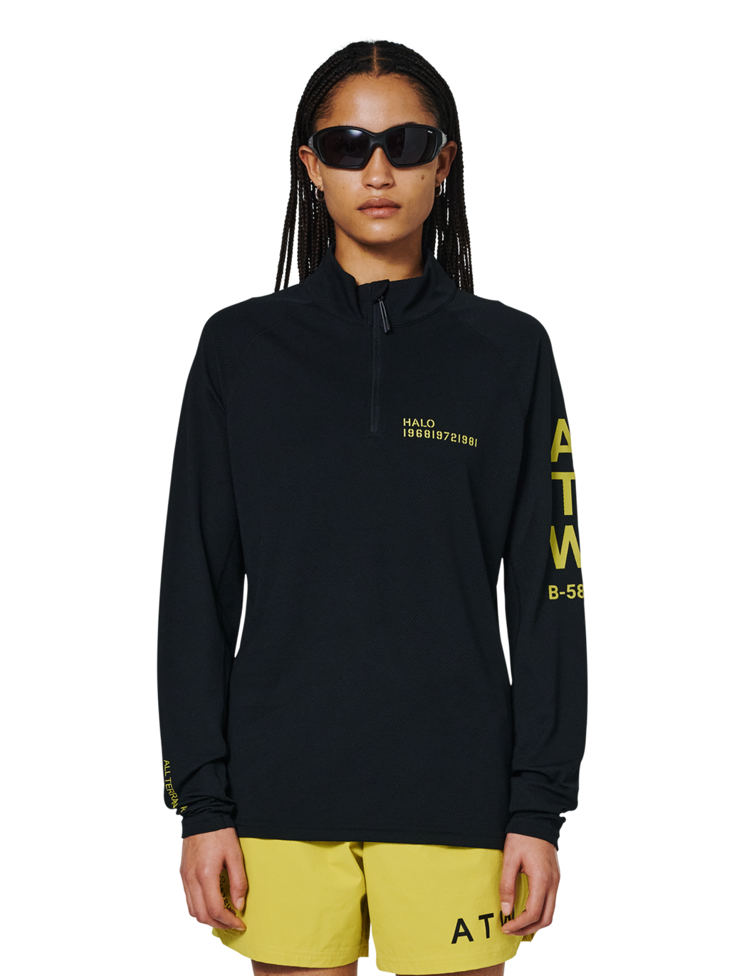 HALO SORONA HALF ZIP, BLACK, model