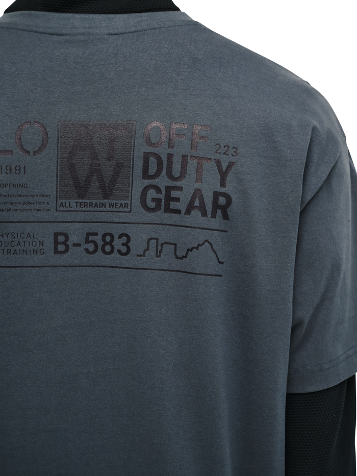 HALO GRAPHIC T-SHIRT 03, DARK SLATE, model