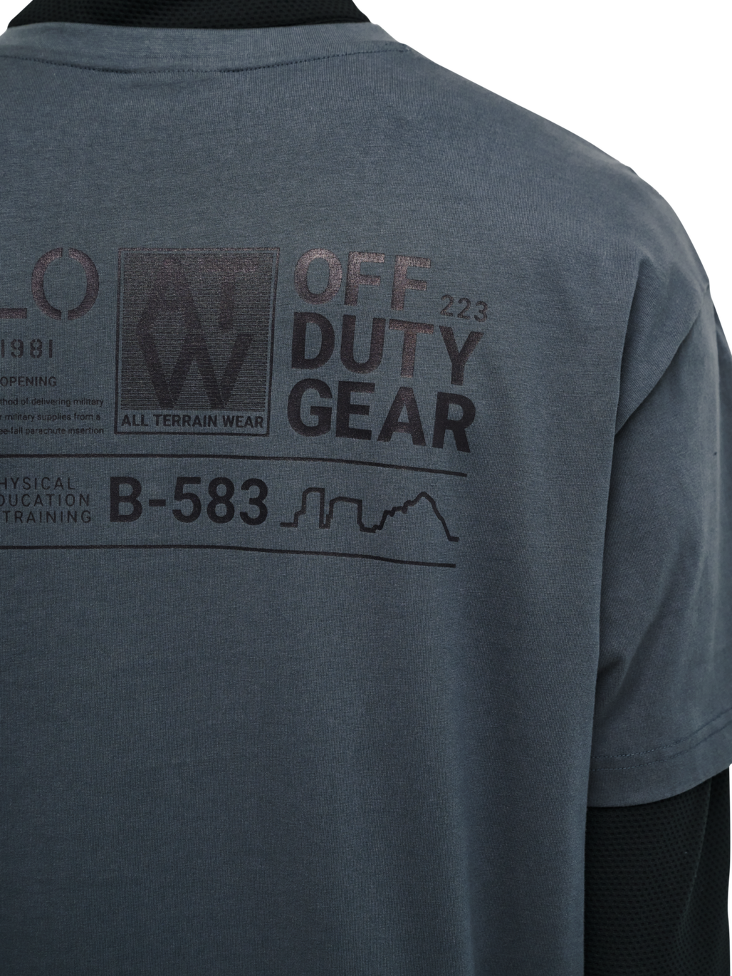 HALO GRAPHIC T-SHIRT 03, DARK SLATE, model